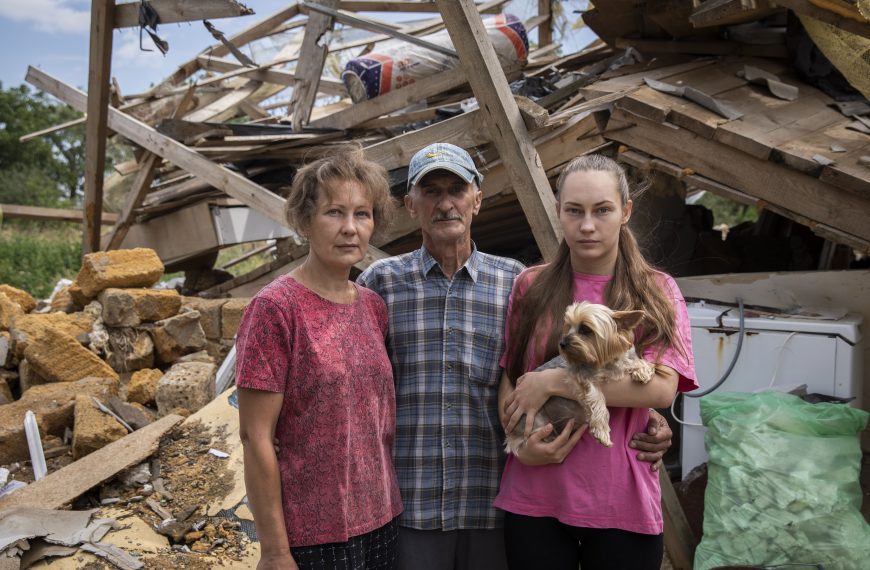 Home is destroyed, but family bond standing…