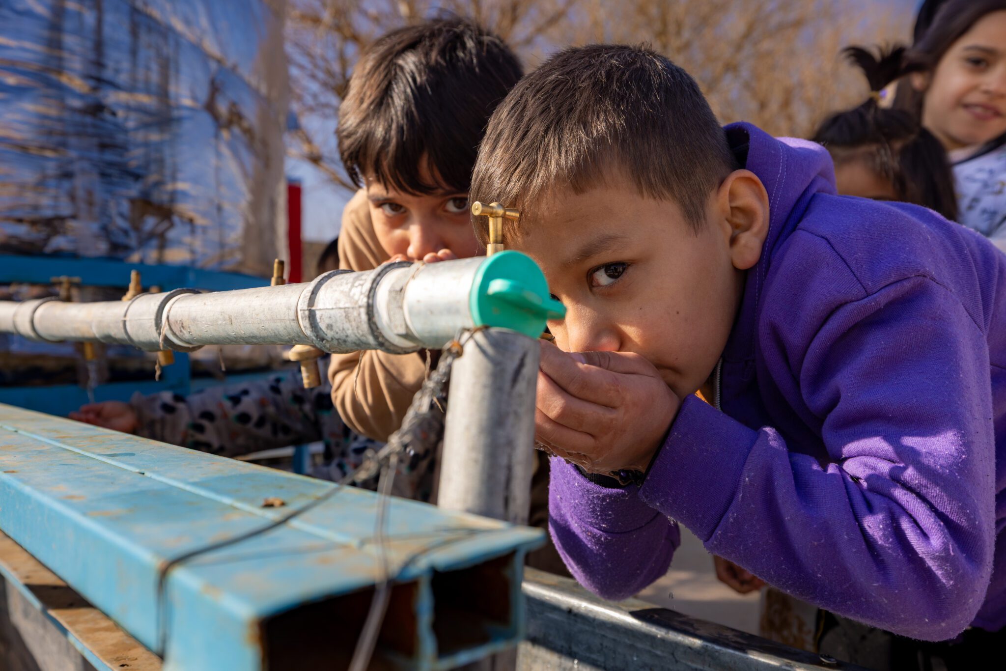 Support at the border for families returning to Afghanistan temporary facility center at islam qala for returnees coming fro