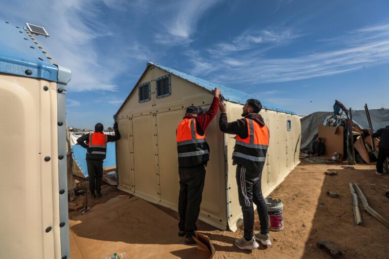 displaced palestinians in gaza