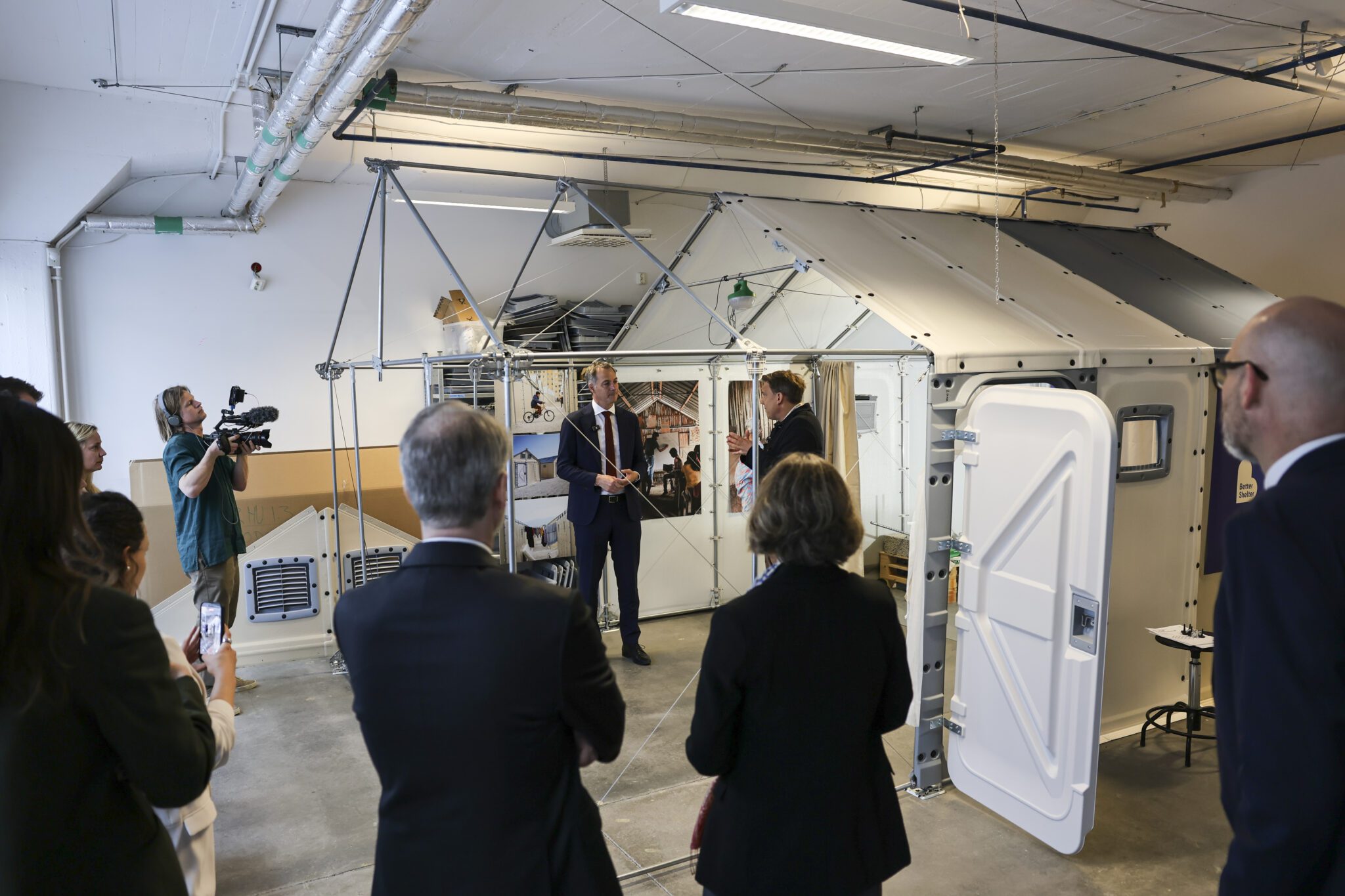 UNDP Administrator visits Better Shelter development site in Stockholm after Gaza visit alexander de croo undp 8453