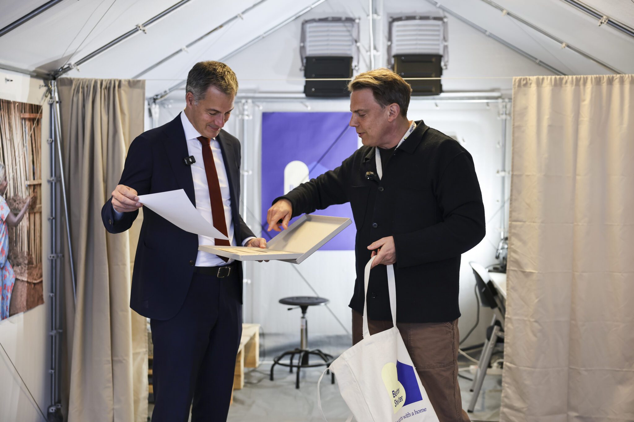 UNDP Administrator visits Better Shelter development site in Stockholm after Gaza visit alexander de croo undp 8468