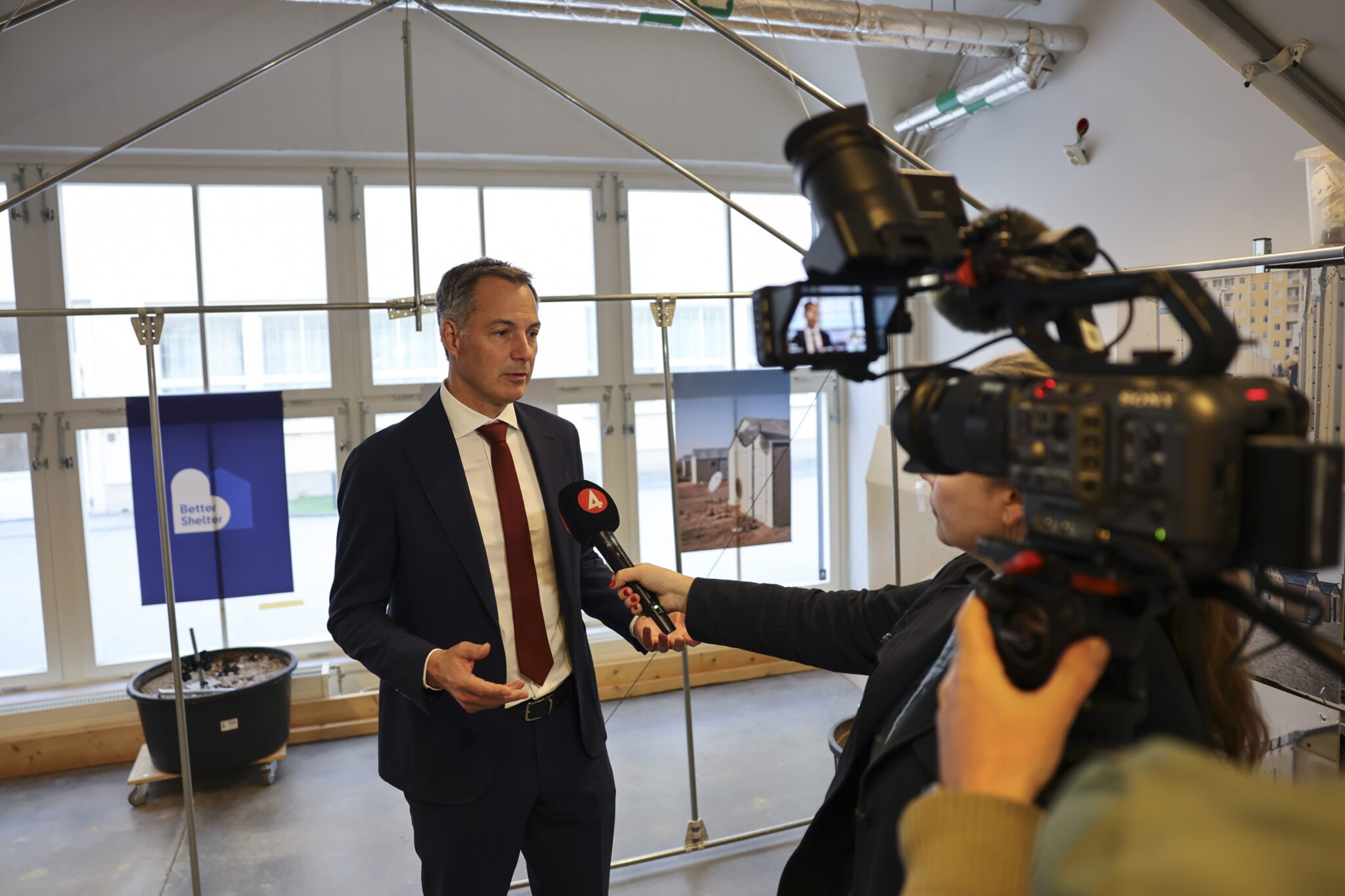 UNDP Administrator visits Better Shelter development site in Stockholm after Gaza visit alexander de croo undp 8588